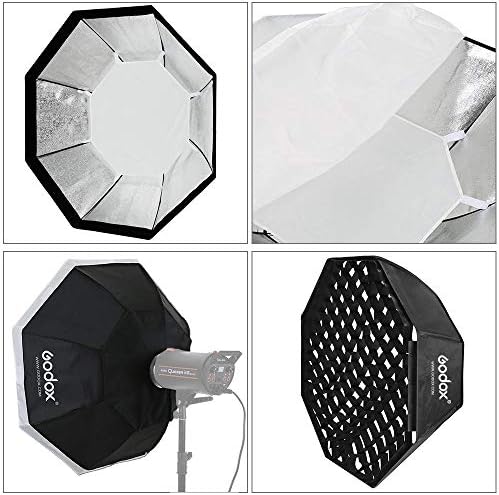 Godox 140cm de melhor grade de octógono mount bowens para estúdio de fotografia de vídeo flash LED Iluminação LED