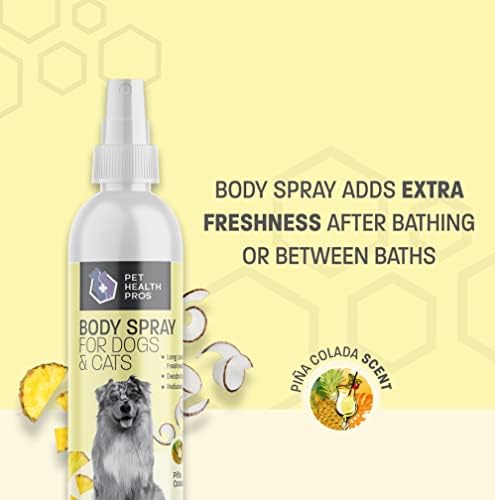 PROS PROFIGOS DE PET POS PINA COLADA DEODORIZAÇÃO DO CONTO DE DOGO para cães e gatos - Colônia e desodorizante de animais duradouros - 8 oz