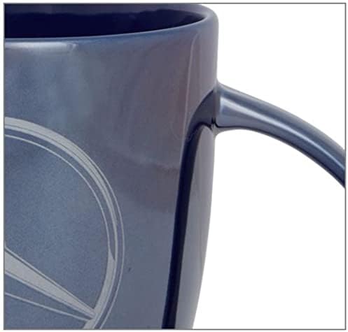 Mercedes Benz Glaz Glaze Bistro caneca azul/preto lustroso 18 oz copo de café 1527367