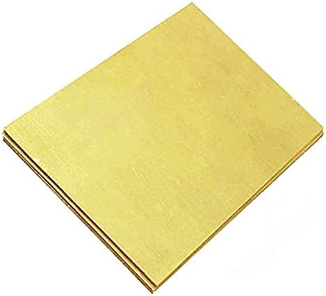 JHSJ METAL COOBRO CHELHA FOLHA DE BRASS DIY Espessura 0,5 mm, 100x150mm para usada no desenvolvimento de produtos MetalWorking Brass Plate de latão