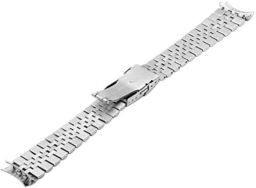 Juntan Aço inoxidável Enspela curvada cônica 20mm 22mm 23mm 24mm Metal Watch Band Flexible Watch Strapaction Bracelet