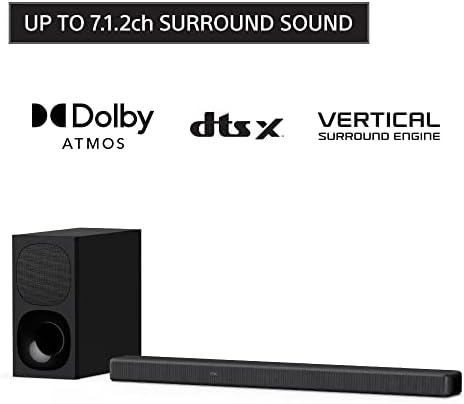 Sony 50 polegadas 4K Ultra HD TV X85K Série: LED Smart Google TV com Dolby Vision HDR e Taxa de atualização de 120Hz nativo KD50x85k- 2022 Modelo e Sony HT-G700 3.1CH Dolby Atmos/DTS: X SoundBar