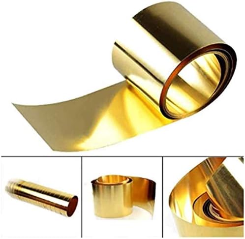 Yiwango Brass metal folha fina folha de papel alumínio Tonsonness Comprimento: 300 mm/500mm Folha de cobre puro