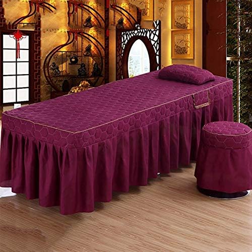 Zhuan Solid Color Massage Sheet Staffs, massagem premium Salia de massagem Massagem Salão Capa de capa de cama com rosto Rest