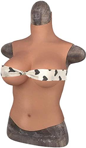 Meio corpo peitoral silicone realista B-g copo de peito de peito de fórmula para crossdressers drag queen mastectomia