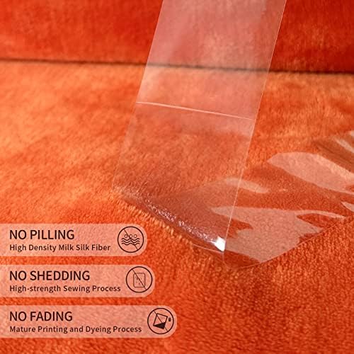 Seroftexly laranja sherpa lã cobertor para adultos, microfibra de lã de pelúcia super macia e macia para cama/sofá, cobertura confortável
