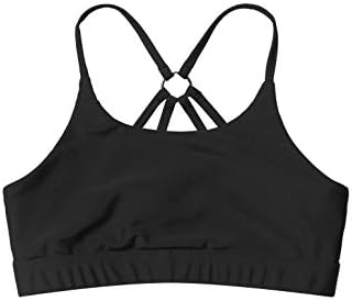 Yonghs Kids Girl Gym Yoga Sport Bras Dance Crop Top Trexy Cropped T-Shirt Camisas Camisetas Activewear Loungewear