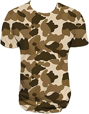 Graphics 3D gráficos imprimidos Novidades casuais casuais manga curta camisetas de pescoço camisetas plus size camuflagem