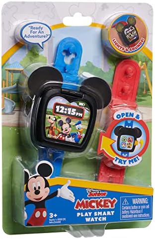 Basta interpretar o júnior da Disney Mickey Mouse Funhouse Smart Watch for Kids, o ROUDLER RELISTA, BRINQUEDO COM LUZES E SONS
