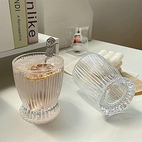 Bebendo vidro, [conjunto de 2] copo de barra de bares, copos de vidro duráveis ​​claros, conjuntos de artigos de vidro ideais