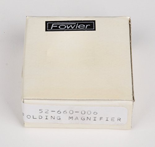 Lineca de bolso dobrável Fowler, ampliação de 2,5x, grade de 15 mm, cromo, 52-660-008-0