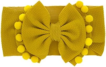 Baby Girls Bow Bandas da cabeça da cabeça Meninas meninas 1pc 3d Ball elástico chapéu de bowknot Acessórios sólidos cuidados de bebê.