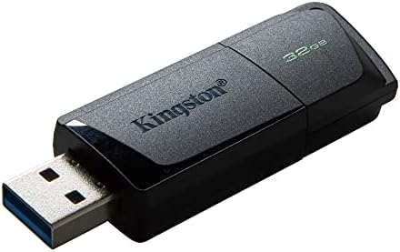 Kingston 32GB DataTraveler Exodia M USB 3.2 Flash Drive Pacote com o adaptador USB 3.0 para USB-C