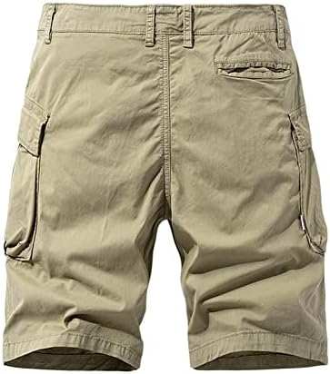 Mens curta 2023 Calça de carga casual de verão Amarre sujos retos soltos com bolsos de calça de moletom comum clássicos