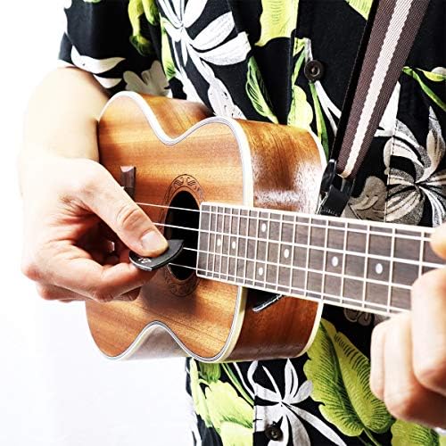 Escolhas de couro para ukulele, guitarra e baixo de Lohanu - com recorte de forma de triângulo fácil de segurar - produz