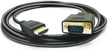 Peotriol HDMI para cabo VGA, 1080p HDMI Male para VGA Male M/ M Video Conversor CORDA VGA VGA Compatível com Desktop HDMI,