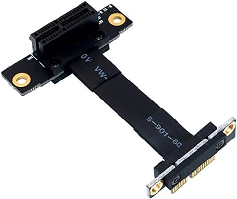 Conectores pcie x1 riser cabo dual 90 graus ângulo reto PCIE 3.0 x1 a x1 Extensão Cabo 8Gbps PCI Express 1x Riser Card -
