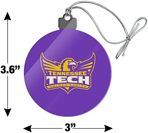 Tennessee Technological University Logo Primary Acrylic Christmas Tree Holiday Ornament