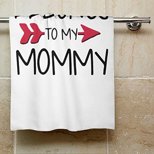 Eu amo mamãe toalhas de mão de coração rosto lavagem de pano de pano macio com fofo impresso para banheiro hotel de cozinha