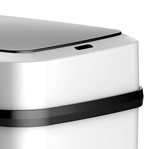 ABECEL TRASH CAN, 10L Sensor inteligente automático Smart Trash Can Can Dustbin Lid Motion Detector Cozinha Bedro de