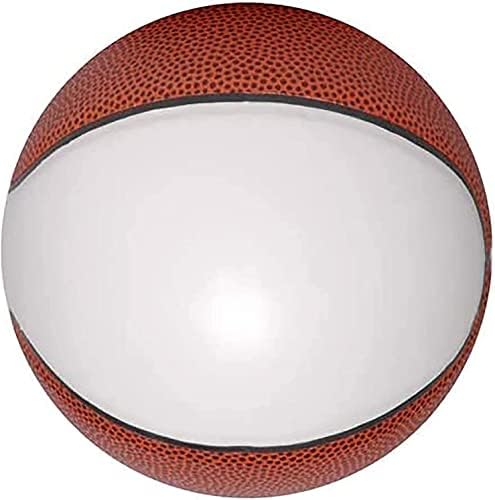Autógrafo em branco Tamanho da regulamentação Tamanho oficial do basquete 7 | Troféu de basquete para assinar com um grande painéis brancos e 6 marrons