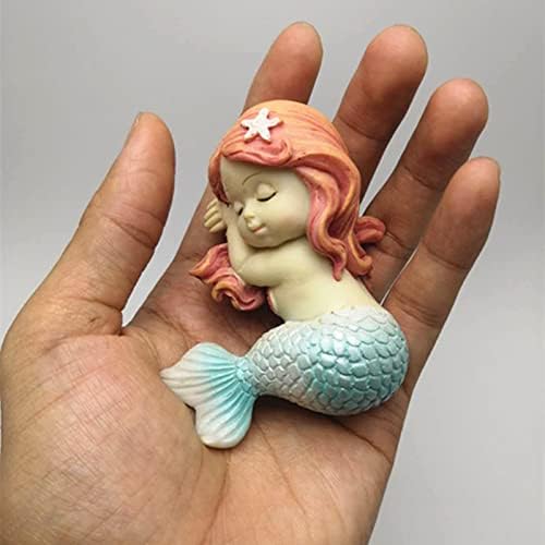 3D Sleeping Mermaid Silicone FONDANT MOLD BEBH SHOBE SILICONE BOFOM BOFE