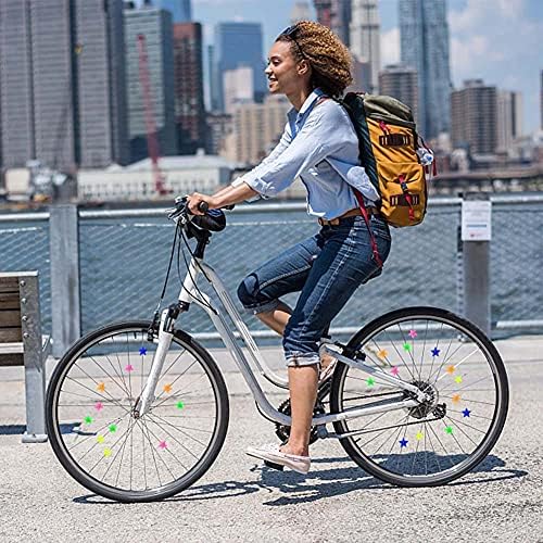 Raios de bicicleta estelar nt-ling raios de barra de contas de miçanga de plástico Bike Bike raios de bicicleta colorida raios de bicicleta Decorações para Childrens Bicycle Spokes Acessórios Decorações de roda 36 peças