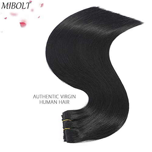 Clipe de Mibolt em Extensões de Cabelo Cabelo Humano Real Clipe reto em Extensões de Cabelo Cabelo Humano Virgin Brasy Virgem Para