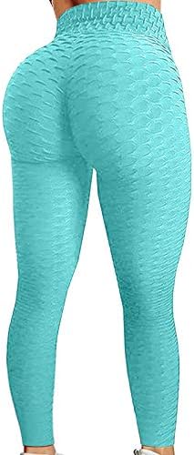 Calça de ioga de comprimento curto bolha cintura fitness Exercício Hip Yoga Feminino Correndo calças de ioga de alto tamanho para mulheres 2x