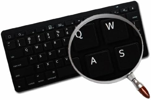 Adesivos qwerty francês para fundo preto do teclado para desktop, laptop e caderno