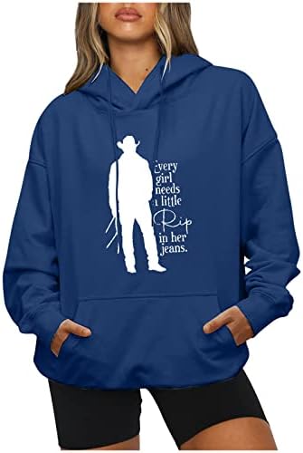 Hoodies para mulheres, todas as meninas precisam de um pouco de rasgo em suas camisas de manga comprida com bolso solto solto casual