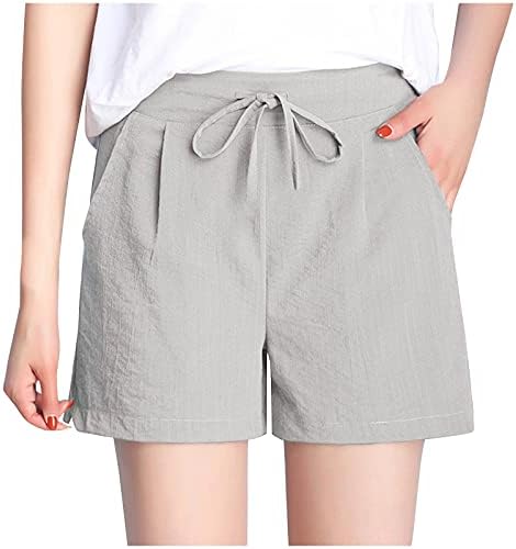 Cor algodão sólido Casual Casual com bolsos calças de calças femininas mais femininas vestidos domésticos de tamanho