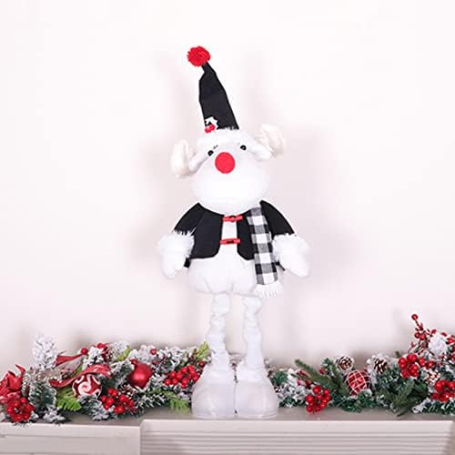 Bandeiras de festa em uma corda ao ar livre boneca preta santa branca boneca de neve para decoração de veado boneca boneca de natal
