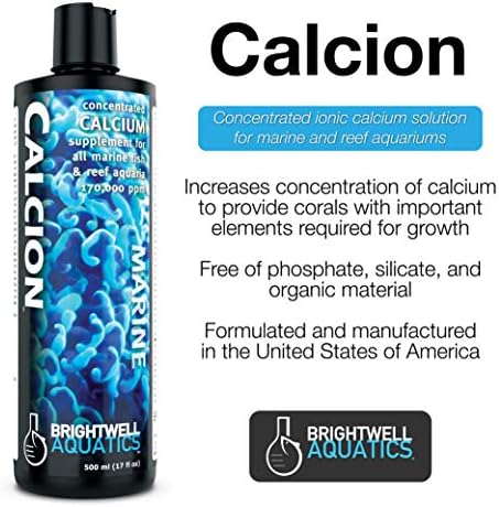 Brightwell Aquatics Calcion - suplemento de cálcio líquido concentrado para todos os aquários marinhos