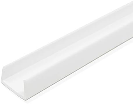 Fornecimento de borda Guarda de borda de plástico - Pacote de plástico branco de 3/4 U Pacote de comprimentos de 36 polegadas