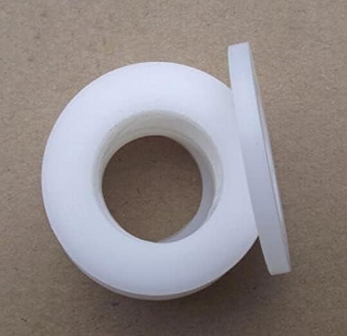 4pcs m18/m20/m21/m23 Junta de nylon folha isolada arruela plástica plana de plástico redonda lavadoras de poliamida plana Branca