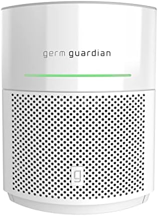 Germoguardian Germ Guardian Purificador de ar AirSafe Com o sensor de filtro e qualidade do ar de 360 ​​graus de HEPA 13, remove 99,97% dos poluentes, cobre grandes salas com mais de 1000 m². Ft. em 1 hora, branco, AP3151W