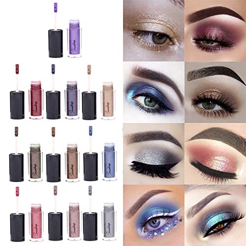 Eyeliner líquido emirde Glitter Shimmer SHIMER SILVER GOLD METALLIC GLOSS COLORIVOS PARA AS EYELINERS MAGURA DE ENESENTAÇÃO,