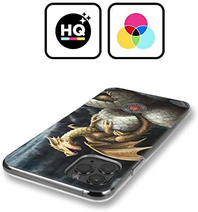 Os projetos de capa principal licenciados oficialmente Anne Stokes Golden Treasures Dragons Case Soft Gel Compatível com Apple iPhone 11