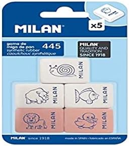 Milan BMM9222 - pacote de 5 borracha flexível de borracha, modelo de estatuetas variadas