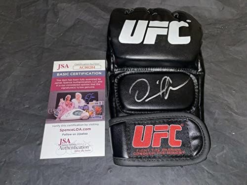 Daniel Cormier assinou o campeão dos pesos pesados ​​do UFC HOF 2022 JSA Auth #4 - luvas autografadas do UFC