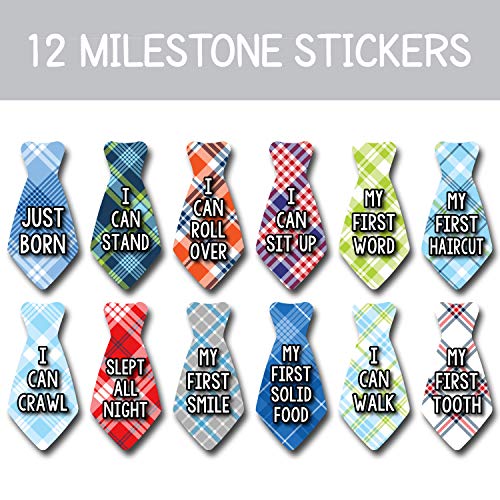 Adesivos marcos menino - adesivos mensais de bebê menino - menino adesivos mensais - adesivos de gravata para meninos -