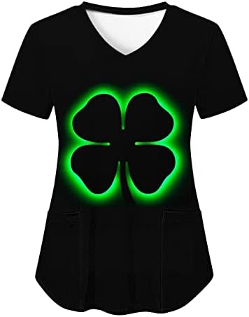 Camisa do dia de St. Patrick Women Workout Tops T-deco