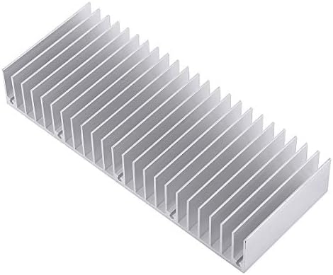 Odiysurveil 150 x 60 x 25 mm de alumínio de alumínio Finção de resfriamento de difusão, 5,9 x 2,3 x 0,98 Refrigeração do dissipador