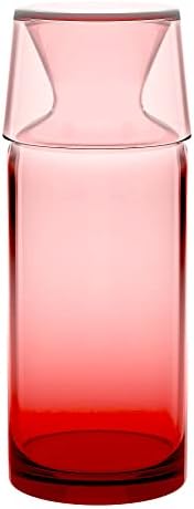 RAKLE CABELA DE ÁGUA - 23,6 onças de dura com vidro - jarra de água transparente/colorida para mesa de cabeceira, quarto,