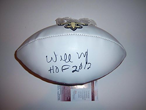 Willie Roaf New Orleans Saints, HOF 2012 JSA/CoA assinado futebol - bolas de futebol autografadas
