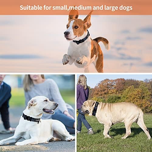 Colarinhos de cachorro para cães grandes pequenos, fivela de metal de liberação rápida ajustável para treinamento para