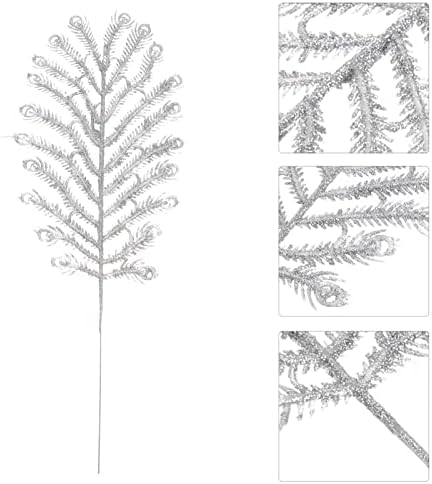 Holibanna 6pcs Glitter Christmas Picks simulou MERANTI Tail para decoração de árvores de Natal e decoração de casa