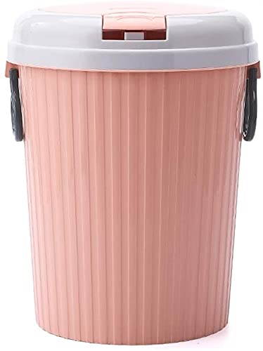Toonzz Plástico lata com tampa, 12 litros 3 galões de lixo redondo lixo lixo aberto lixo pode lixo durável pode lixo