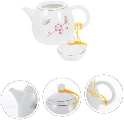 UPKOCH 2PCS Vintage Chinese Tearoom Lover for Style Hotel Blooming Tea Porcelan Pottery Side Liew Liew House Housed Kung Decorativo Restaurante Hot Business Restaurante Latte Presente Teaware